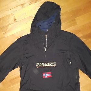 Mens Large Napapijiri pullover anorak jacket